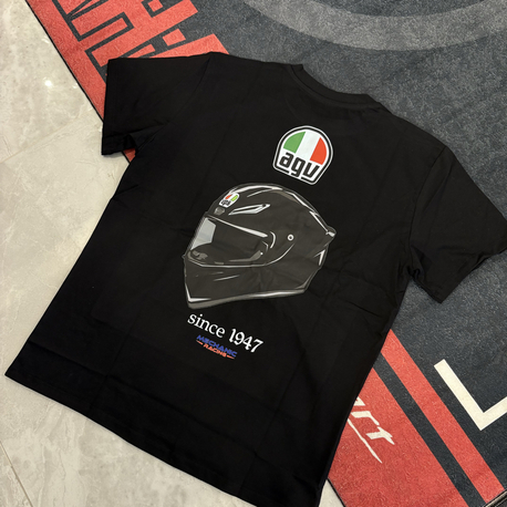Premium Agv Baskılı Motorcu T-Shirt