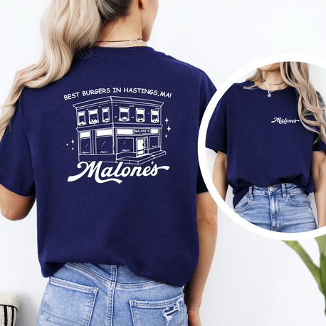 Malones Lacivert Tişört