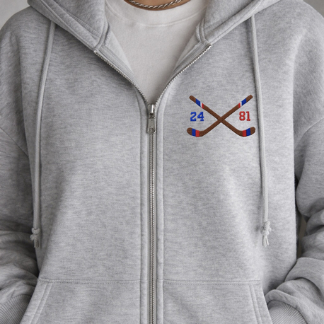Heated Rivalry Fermuarlı Hoodie