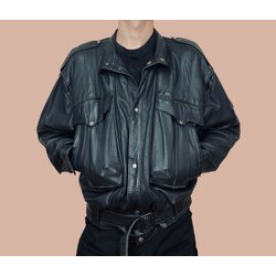 Vintage oversize deri ceket 
