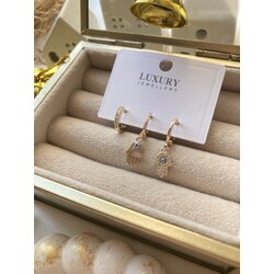 Fatıma Ana Eli 3’lü Küpe Set