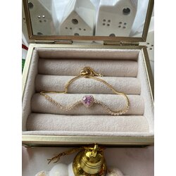 Pandora Model Işıltılı Pembe Kalp Bileklik