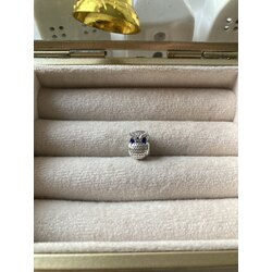 Mavi Taşlı Baykuş Pandora Charm
