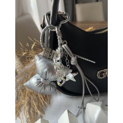 Silver Fiyonk Yıldız Detay Çanta Aksesuarı
