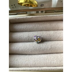 Renkli Mineli Kalp Pandora Charm