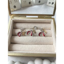Sallantılı Gitar Yelpaze Topuklu Ayakkabı Pandora Charm
