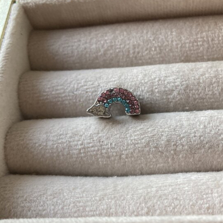 Pembe Mavi Taşlı Gökkuşağı Pandora Charm