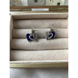 Mavi Mineli Kalp Pandora Charm
