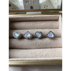 Ay taşı Kalp Pandora Charm