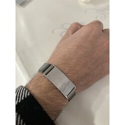 Hasır Kordon Çelik Bileklik
