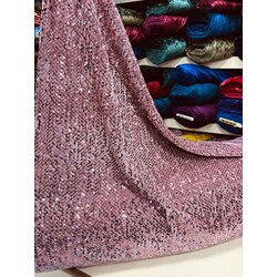 PUDRA PEMBE KADİFE PULLU