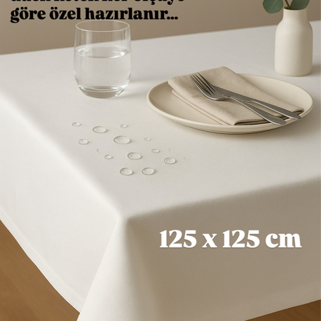 125 x 125 MASA ÖRTÜSÜ DUCK KETEN