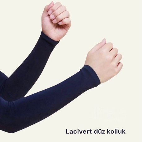Lacivert düz kolluk