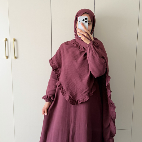 Bordo Müslin takım