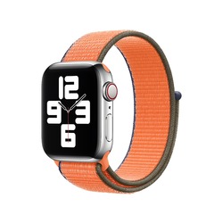 Apple Watch Seri 6 Spor Loop Dokuma Kordon (Kamkat)