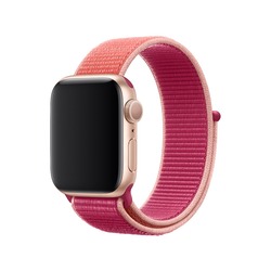 Apple Watch Seri SE Spor Loop Dokuma Kordon (Nar)