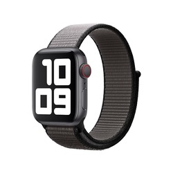 Apple Watch Seri SE Spor Loop Dokuma Kordon (Demir Grisi)