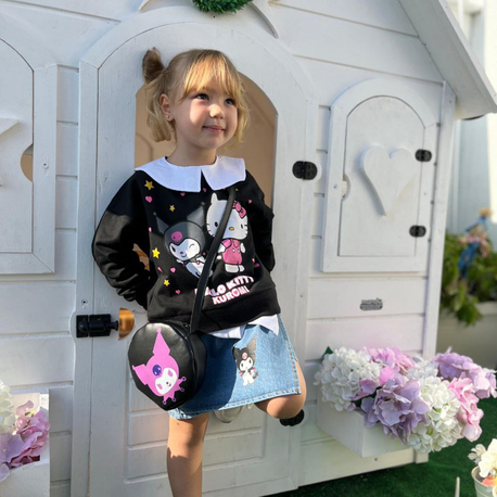 Kuromi ve Hello Kitty çantalı takım