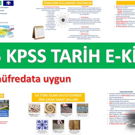 2026 AGS-KPSS TARİH KONU ANLATIMI + 1600 SORU CEVAP + VİDEO PAKETİ 