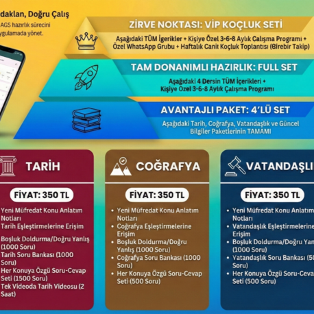 2026 KPSS KOÇLUK + GENEL KÜLTÜR SETİ + ÇALIŞMA PROGRAMI 