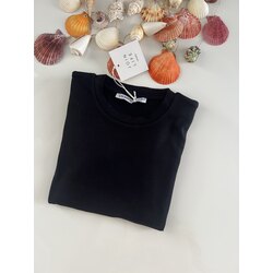 SİYAH BİSİKLET YAKA KADIN TSHIRT