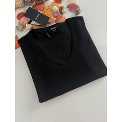 SİYAH V YAKA KADIN TSHIRT