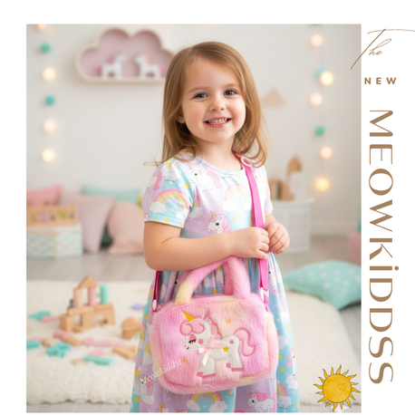PEMBE UNICORN PELUŞ ÇANTA