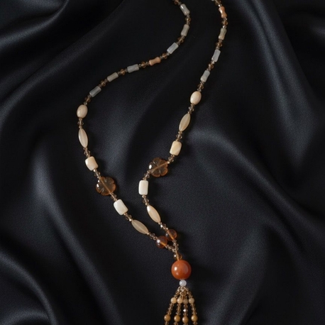Carnelian Doğal Taş Kolye