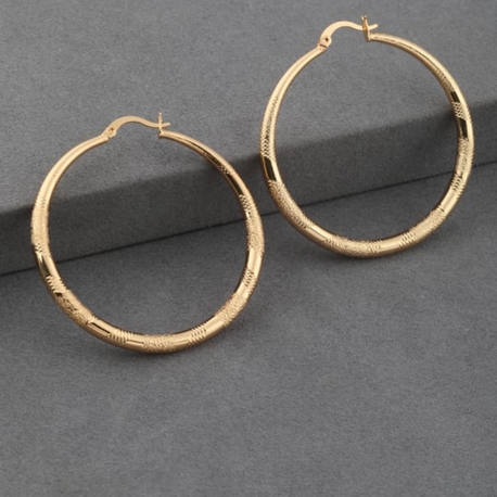 Çelik Küpe Gold 8240