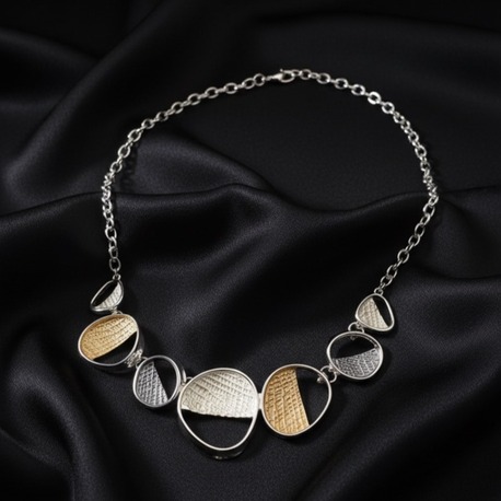 Çelik Silver Kabuk Kolye