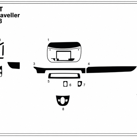 Peugeot Expert Traveller 2018-2023 32 Parça full set