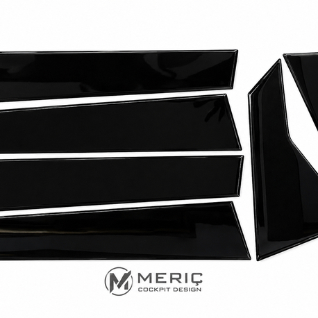 Honda Civic F6 2015 - 2020 Kapı Direği PianoBlack Kaplama Parlak Siyah Özel Dizayn