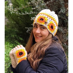 Ayçiçeği Güzeli Aksesuar  3 lü Set