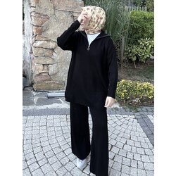 DORA TRİKO İKİLİ TAKIM SİYAH