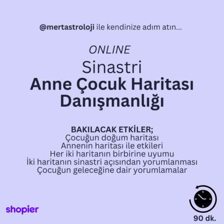 Anne - Çocuk Haritası (Sinastri) Danışmanlığı (Online)