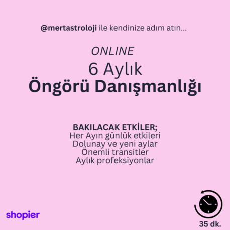 6 Aylık Öngörü Danışmanlığı (Online)