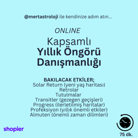 Kapsamlı Yıllık Öngörü Danışmanlığı (Online)