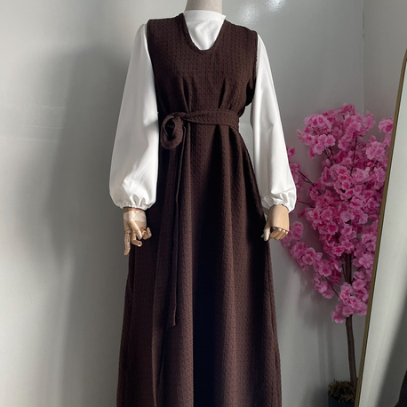 Acı kahve jile modeli ve gömlek takım