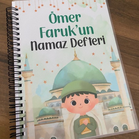 Kişiye Özel Çocuk Namaz Defteri - Erkek