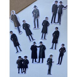 Vintage Erkek Sticker 