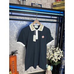 Casablanca Lacivert Polo T-Shirt