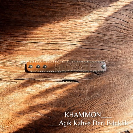 KHAMMON 1.SINIF VAKETA DERİ BİLEKLİK