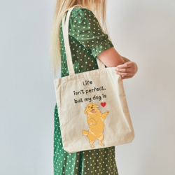 golden retirever tote çanta