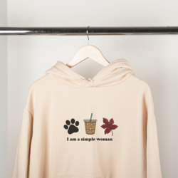 "simple woman" hoodie