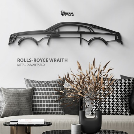 Wraith Metal Works ROLLS-ROYCE WRAITH Metal Duvar Tablosu / Küçük Boy | Metal Storm
