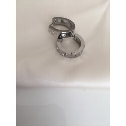 cartier gümüş renk küpe