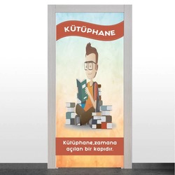 Kütüphane Kapı Giydirme 