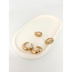 Bombe ve Zincir Gold Yüzük