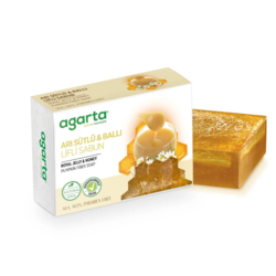 Agarta Doğal Arı Sütlü Ballı Lifli Sabun 150 gr