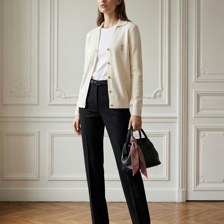 siyah klasik pantalon